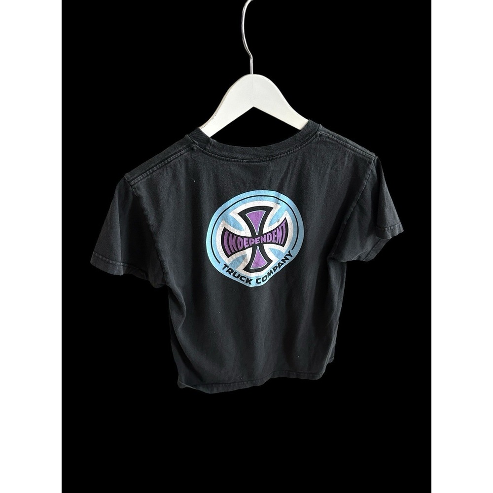 Independent Trucks Co Y2K TShirt Womens Small Youth Medium Black 90's